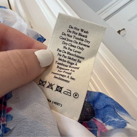 LoveShackFancy Flower Pattern Ruffle Mini Skirt in Deep Cotton Candy - Picture 7 of 8